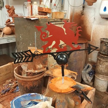 welsh dragon weathervane red